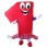 ‌Red Number One Mascot Costume