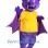 Halloween ‌Purple Bat Mascot Costume