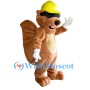 Cool Worker Squirrel Mascot Costume
