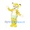 Yellow Leopard Baby Mascot Costume