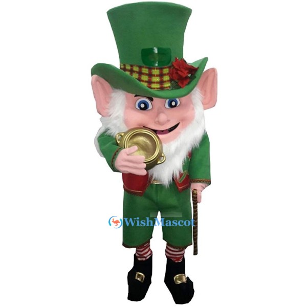 Traditional Irish Leprechaun Mascot Costume