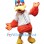 Orange Baseball Duck Mascot Costume