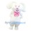 Happy White Rabbit Mascot Costume