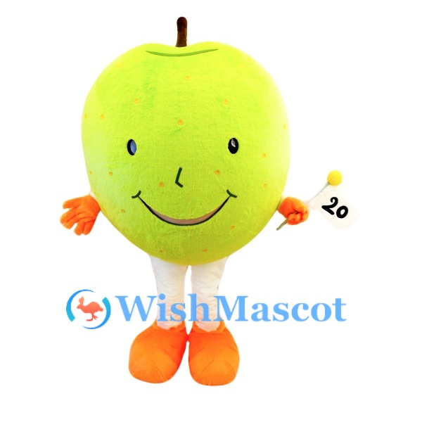 Green Apple Plush Mascot Costume