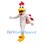 Lightweight White Rooster Mascot Costume