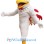 Lightweight White Rooster Mascot Costume
