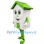 Green & White House Mascot Costume