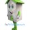 Green & White House Mascot Costume