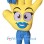 Interesting Yellow Hand Mascot Costume