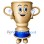 Cheerful Trophy Mascot Costume