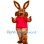 ‌Friendly Brown Rabbit Mascot Costume