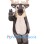 Friendly Furry Reindeer Mascot Costume
