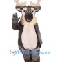 Friendly Furry Reindeer Mascot Costume