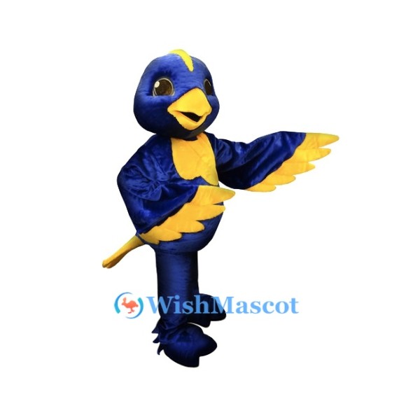 Blue & Yellow Bird Mascot Costume