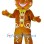 Happy Gingerbread Man Mascot Costume
