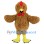 Hairy Brown Chicken Mascot Costume