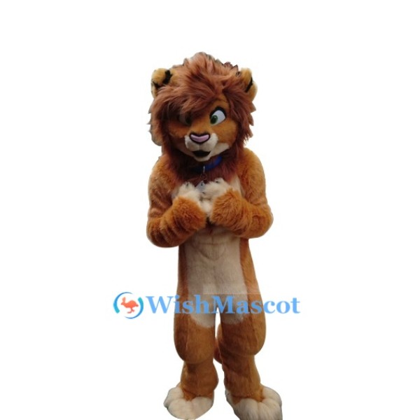Plush Adorable Lion Mascot Costume