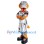 Muscle Sport Snake Mascot Costume
