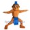 Muscle Black Warrior Mascot Costume