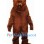 Realistic Grizzly Bear Mascot Costume
