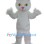 ‌Cute White Cat Mascot Costume