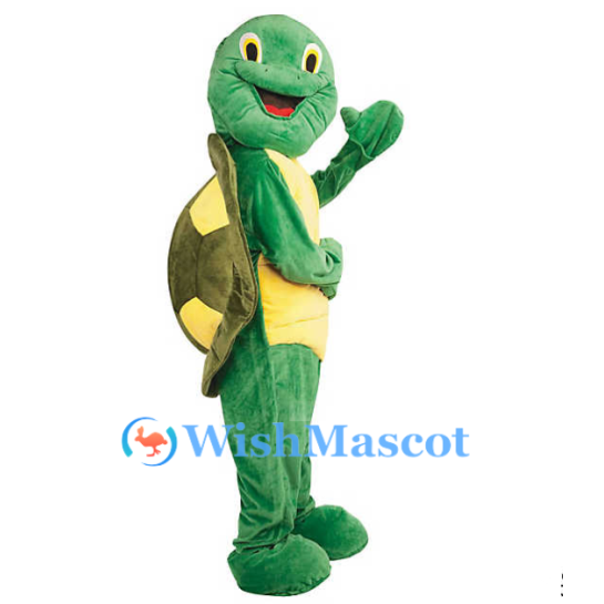 Adorable Green Turtle Mascot Costume