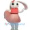 Party Fun White Rabbit Mascot Costume