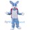 Plush Blue Rabbit Mascot Costume
