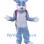 Plush Blue Rabbit Mascot Costume