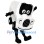 White Retro Car Mascot Costume