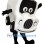 White Retro Car Mascot Costume