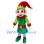 Cartoon Christmas Elf Mascot Costume