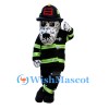 ‌Fire Dog Mascot Costume with Firefighter Uniform