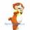Orange and White Cat Mascot Costume