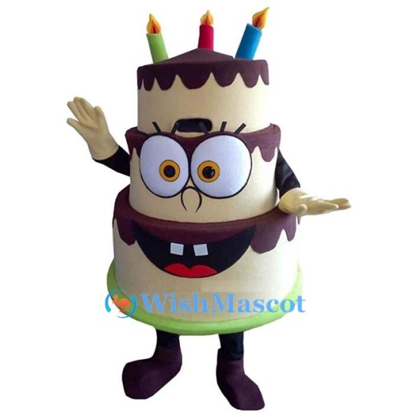 Cake Mascot Costume for Birthday Celebrations