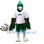 Football Green Falcon Mascot Costume