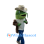 Green Catfish Mascot Costume
