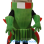 Green Rocket Mascot Costume