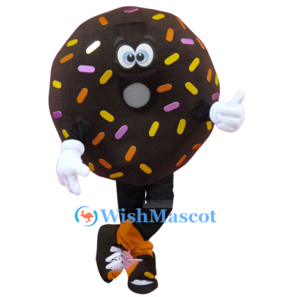 Cartoon Chocolate Donut Mascot Costume
