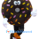 Cartoon Chocolate Donut Mascot Costume