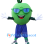 Cool Green Apple Mascot Costume
