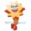 Smiling Cartoon Sun Mascot Costume