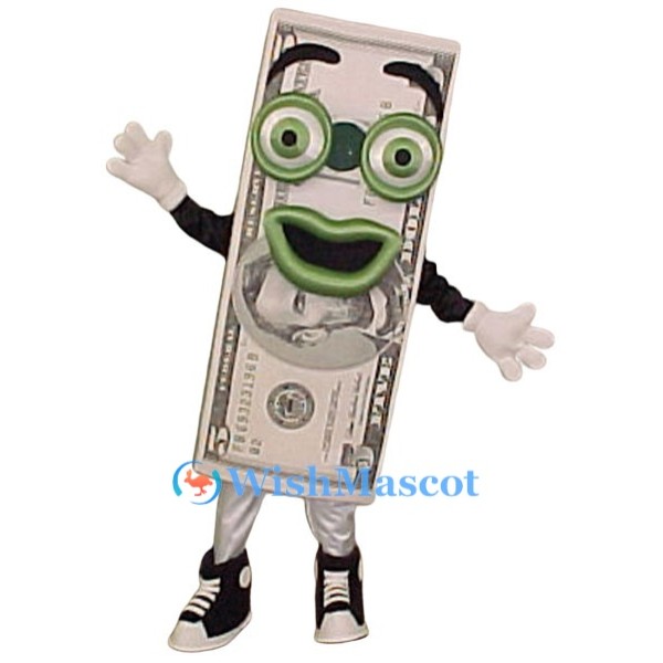 Funny Dollar Bill Mascot Costume