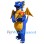 Torch Bearer Blue Dragon Mascot Costume