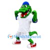 Sports Green Alligator Mascot Costume