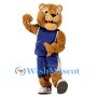 Basketball Brown Bear Mascot Costume