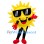 Happy Cool Sun Mascot Costume
