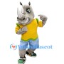 Fierce Realistic Rhino Mascot Costume