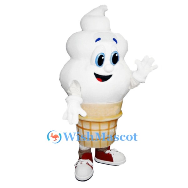 Cute Ice Cream Cone Mascot Costume