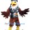 Military Eagle Mascot Costume